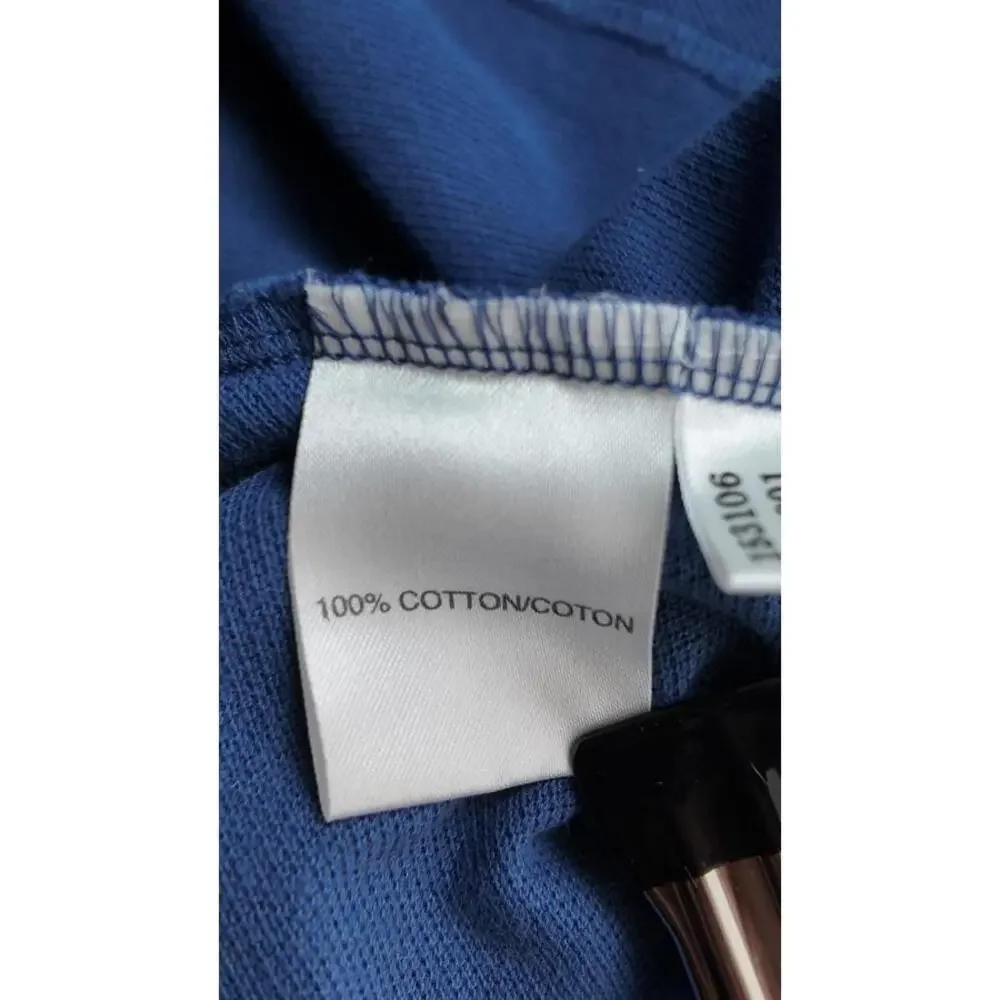 Adidas Men's Polo‎ Shirt Blue Size XLarge Cotton Breathable Athletic Casual